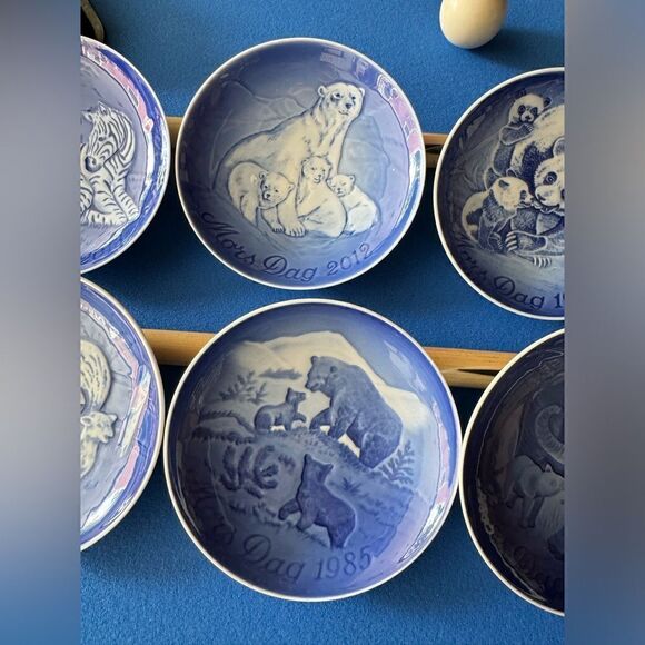 Bing & Grondahl 12 various years Mother's Day Mors Dag  6" wall hanging Plate - Picture 4 of 10